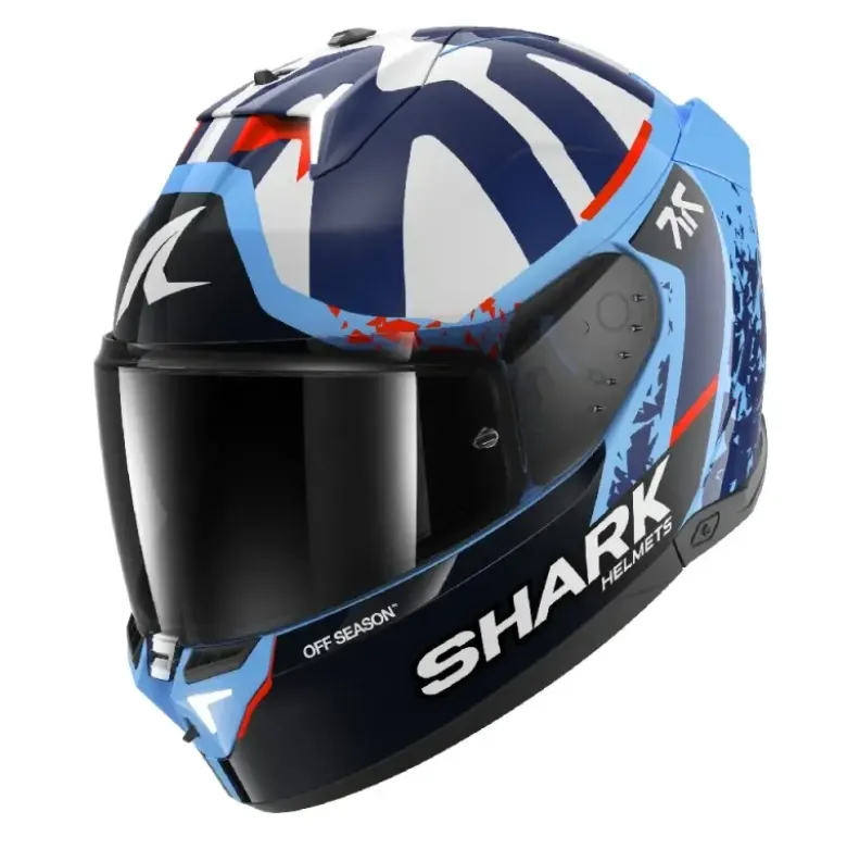 Casco Integrale Shark Skwal i3 Replica Raul Fernandez Blu Bianco Lucido