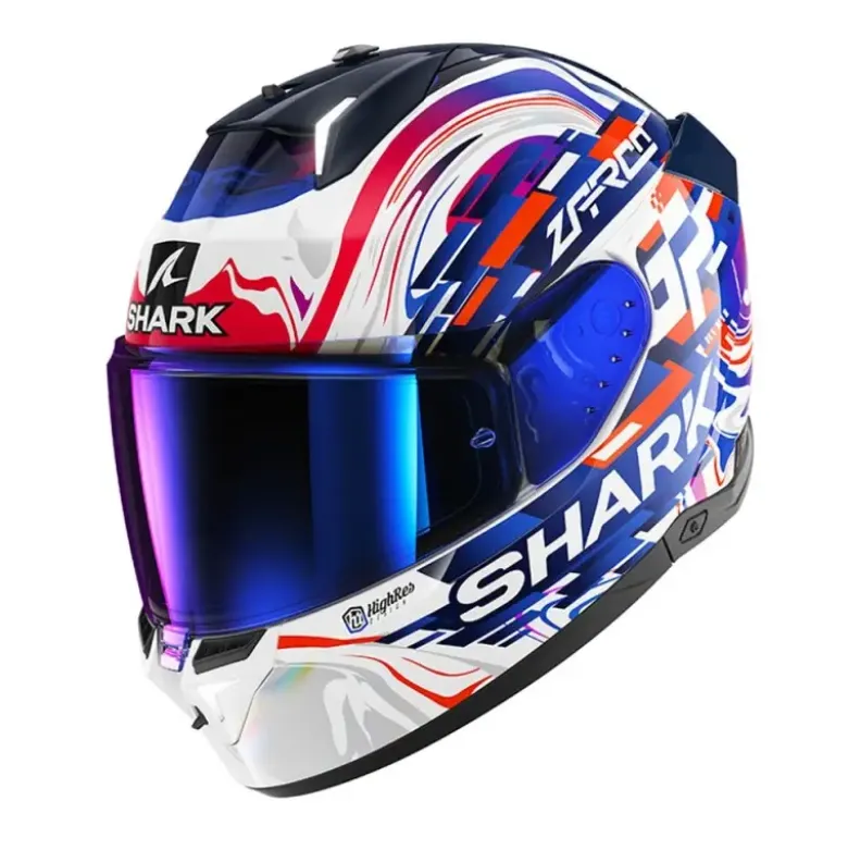 Casco Integrale Shark Skwal i3 Replica Zarco GP FCE Bianco Viola Blu