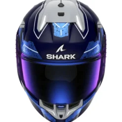 Casco Integrale Shark Skwal i3 Rhad Blu Chrome Silver