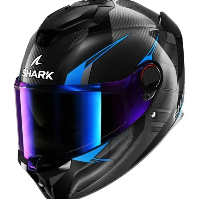 Casco Integrale Shark Spartan Gt Pro Carbon Kultram Nero Blu