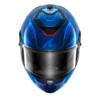 Casco Integrale Shark Spartan Gt Pro Carbon Mekarium Carbon Blu Arancione Lucido