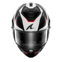 Casco Integrale Shark Spartan Gt Pro Carbon Mekarium Carbon Silver Rosso Lucido