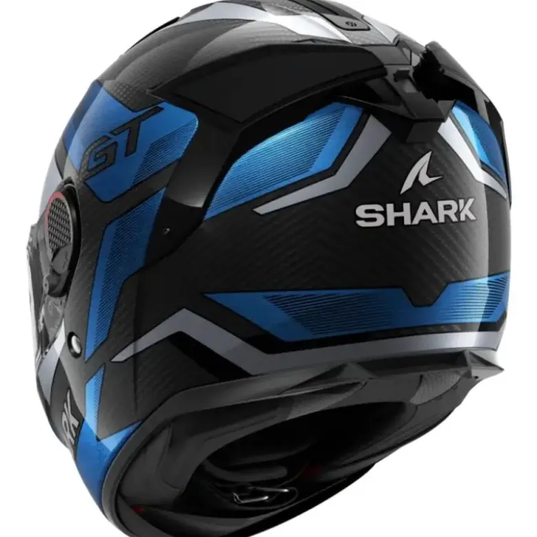 Casco Integrale Shark Spartan Gt Pro Carbon Ritmo Blu Chrome