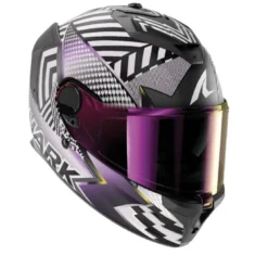 Casco Integrale Shark Spartan Gt Pro Carbon Sthyr Carbon Viola Cromato Opaco