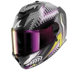 Casco Integrale Shark Spartan Gt Pro Carbon Sthyr Carbon Viola Cromato Opaco