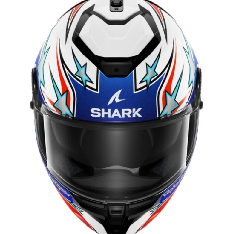 Casco Integrale Shark Spartan Gt Pro Flagstaff Bianco Rosso Blu