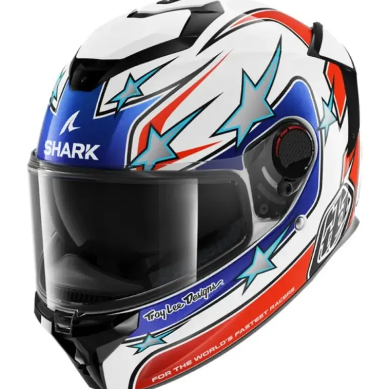 Casco Integrale Shark Spartan Gt Pro Flagstaff Bianco Rosso Blu
