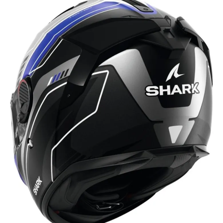 Casco Integrale Shark Spartan Gt Pro Toryan Antracite Blu Nero Opaco