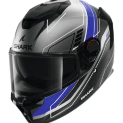 Casco Integrale Shark Spartan Gt Pro Toryan Antracite Blu Nero Opaco