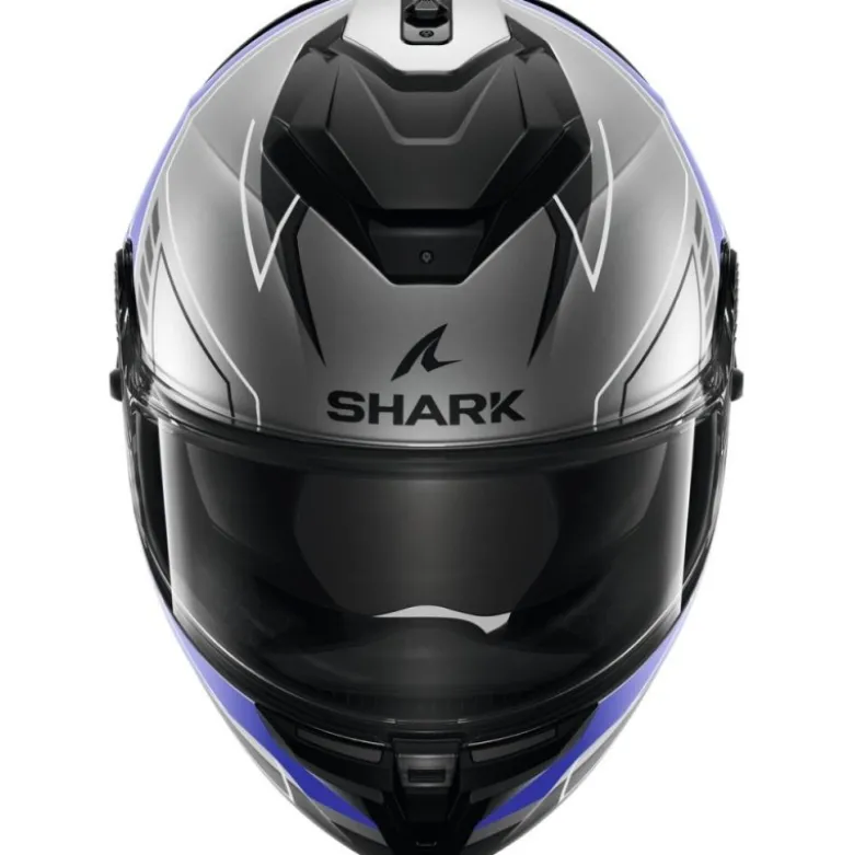 Casco Integrale Shark Spartan Gt Pro Toryan Antracite Blu Nero Opaco