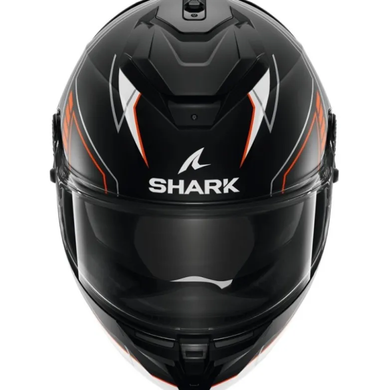 Casco Integrale Shark Spartan Gt Pro Toryan Nero Arancio Silver Opaco
