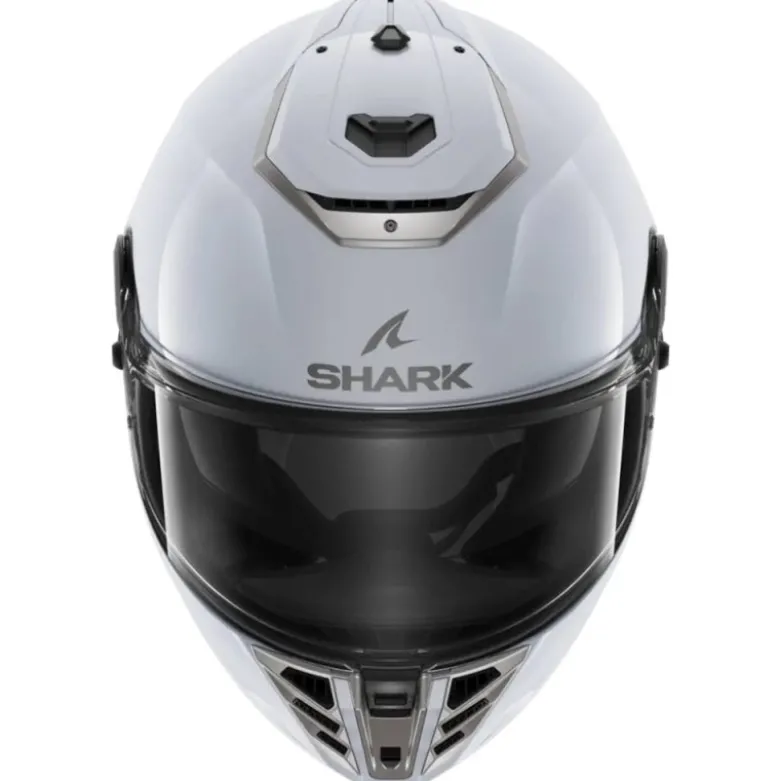 Casco Integrale Shark Spartan Rs Blank Bianco Silver Lucido