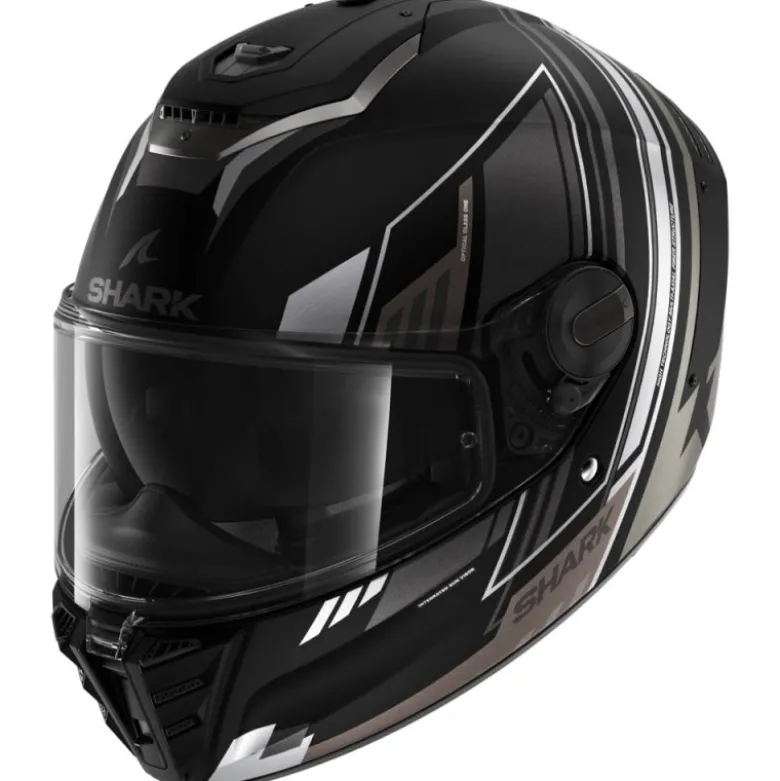 Casco Integrale Shark Spartan Rs Byrhon Nero Antracite Chrome Opaco