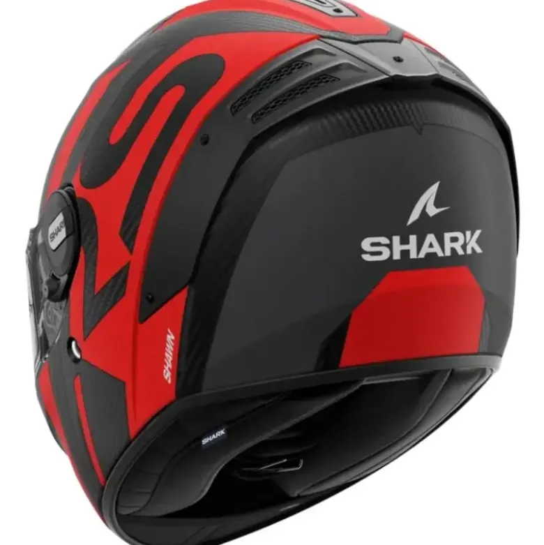 Casco Integrale Shark Spartan Rs Carbon Antracite Rosso Opaco