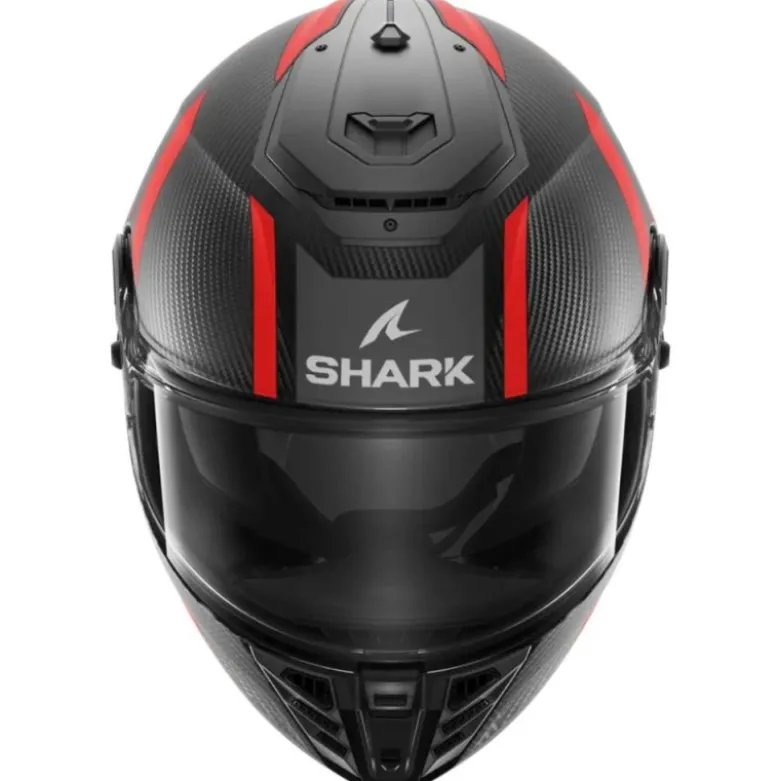 Casco Integrale Shark Spartan Rs Carbon Antracite Rosso Opaco