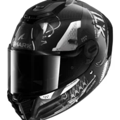 Casco Integrale Shark Spartan Rs Carbon Antracite Silver