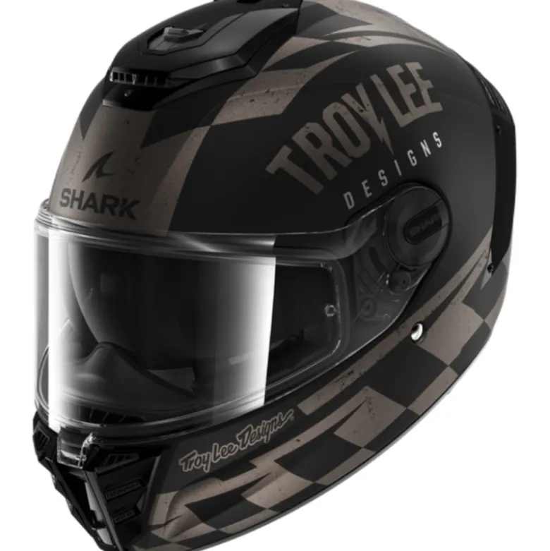 Casco Integrale Shark Spartan Rs Raceshop Nero Antracite Silver Opaco