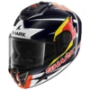 Casco Integrale Shark Spartan Rs Replica Zarco Austin Blu Rosso Bianco