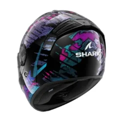 Casco Integrale Shark Spartan Rs Reptaia Nero Blu Glitterato