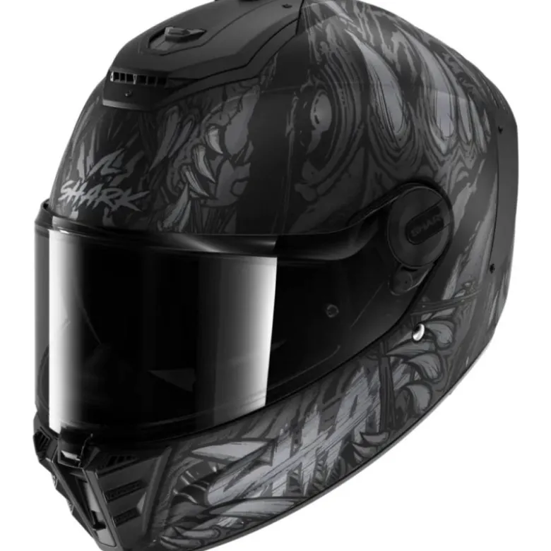 Casco Integrale Shark Spartan Rs Shaytan Nero Opaco Antracite