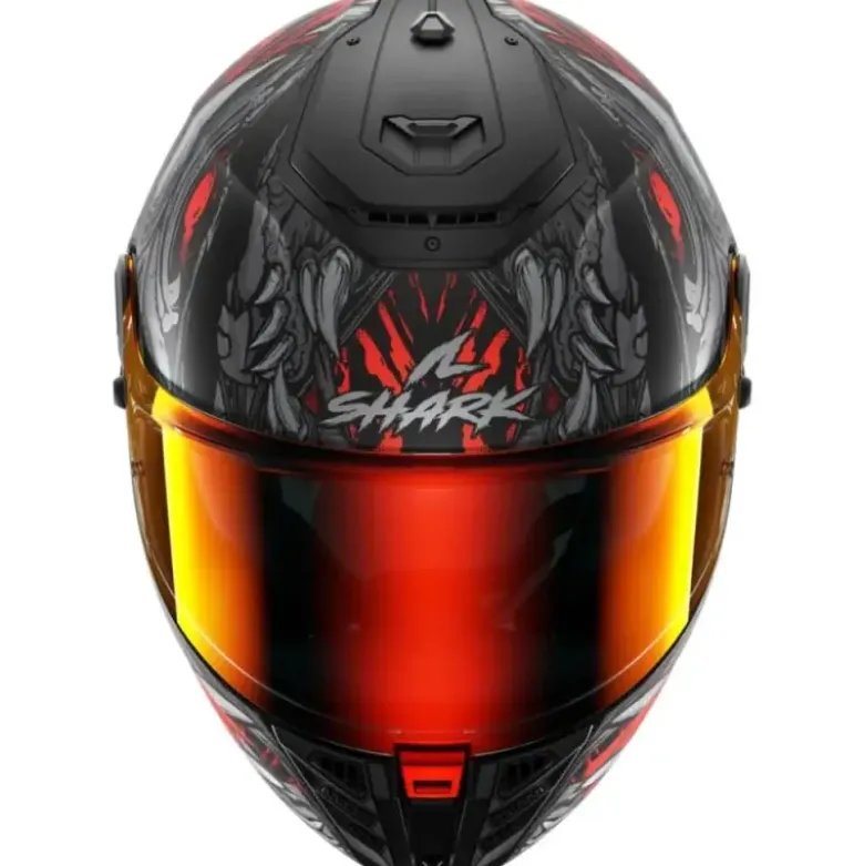 Casco Integrale Shark Spartan Rs Shaytan Nero Opaco Rosso Antracite