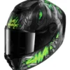 Casco Integrale Shark Spartan Rs Shaytan Nero Verde Antracite