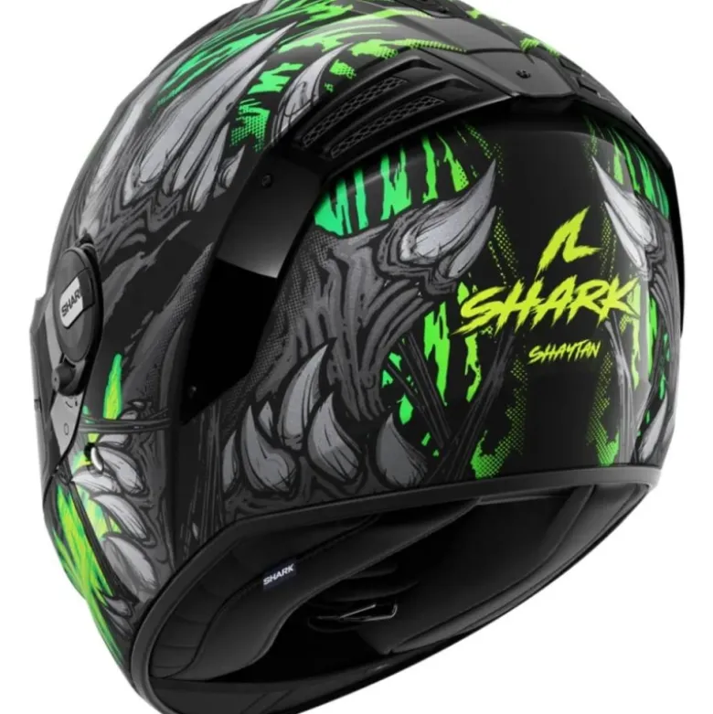 Casco Integrale Shark Spartan Rs Shaytan Nero Verde Antracite