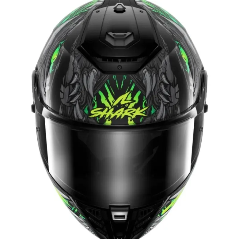 Casco Integrale Shark Spartan Rs Shaytan Nero Verde Antracite