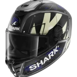Casco Integrale Shark Spartan Rs Stingrey Nero Antracite Blu Opaco