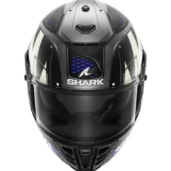 Casco Integrale Shark Spartan Rs Stingrey Nero Antracite Blu Opaco