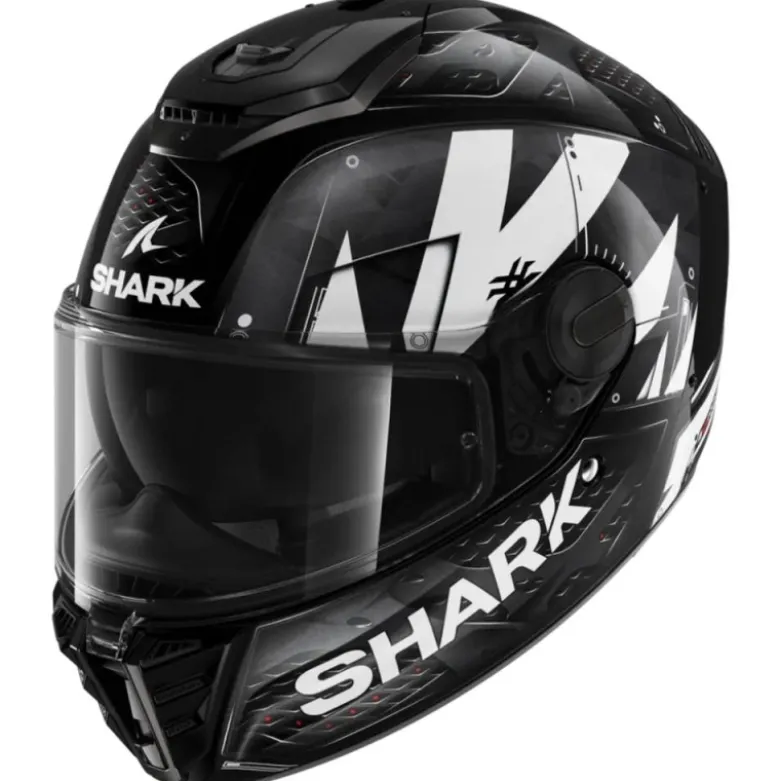 Casco Integrale Shark Spartan Rs Stingrey Nero Bianco Antracite