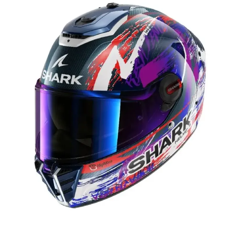 Casco Integrale Shark Spartan Rs Zarco Signature Carbon Bianco Viola