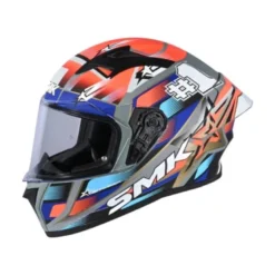 Casco Integrale SMK Stellar Uno Sport Rosso Blu