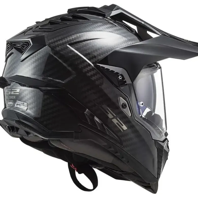 Casco Integrale Touring Carbonio Ls2 Mx701 C Explorer Carbon Lucido