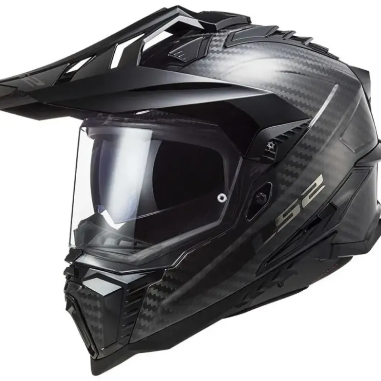 Casco Integrale Touring Carbonio Ls2 Mx701 C Explorer Carbon Lucido