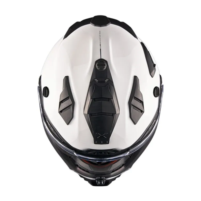 Casco Integrale Touring Nexx X.Wed 3 Plain Adventure Bianco Perla