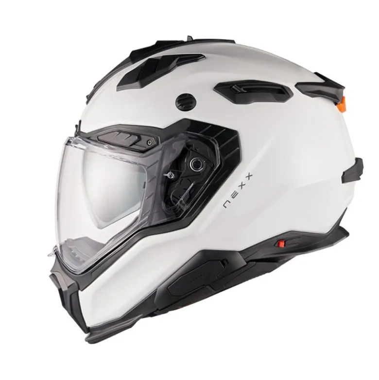 Casco Integrale Touring Nexx X.Wed 3 Plain Adventure Bianco Perla
