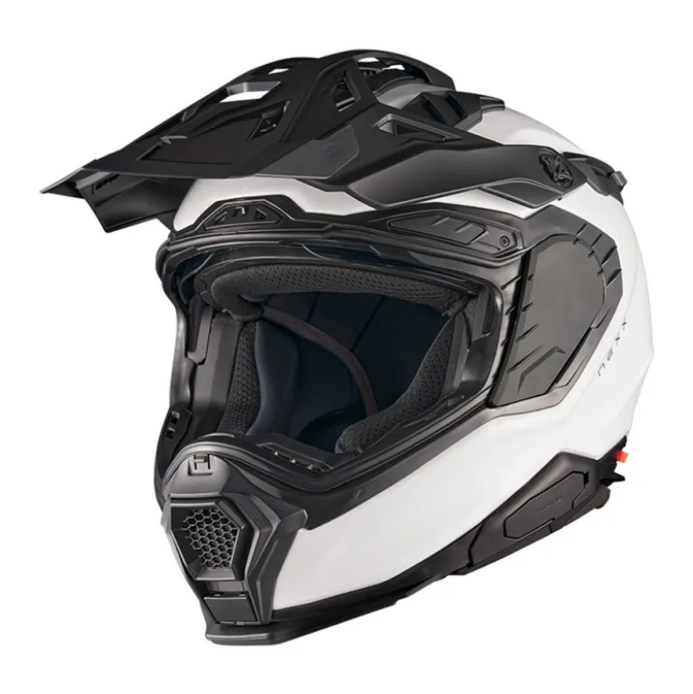 Casco Integrale Touring Nexx X.Wed 3 Plain Adventure Bianco Perla