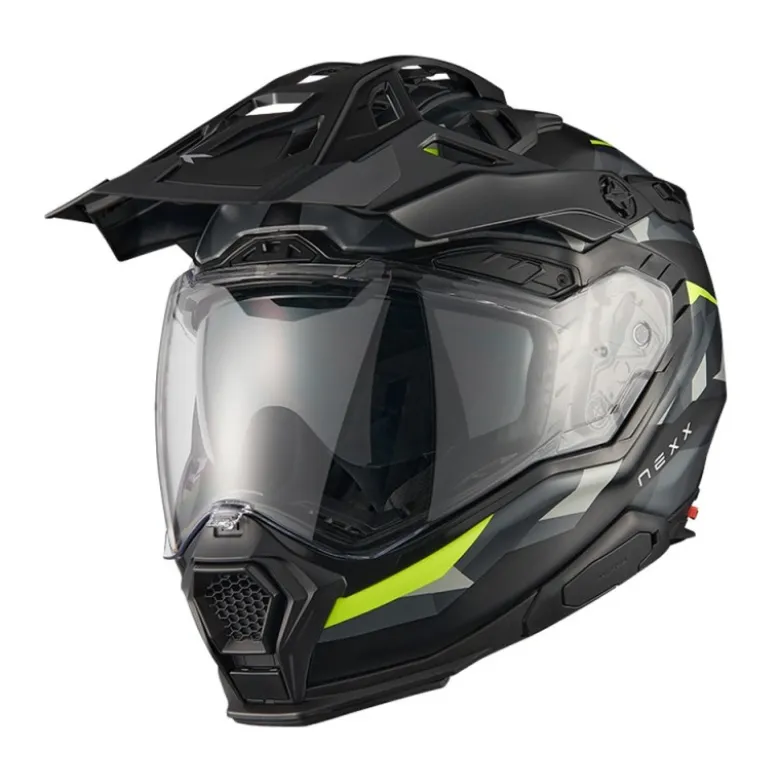 Casco Integrale Touring Nexx X.Wed 3 Trailmania Adventure Grigio Neon Opaco