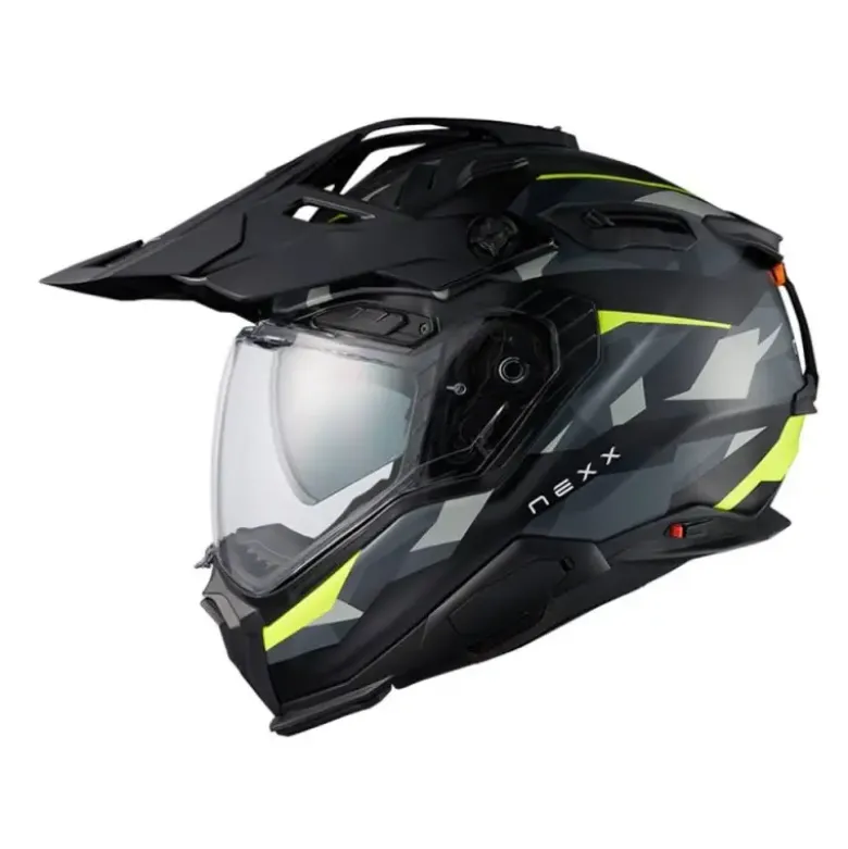Casco Integrale Touring Nexx X.Wed 3 Trailmania Adventure Verde Neon Opaco