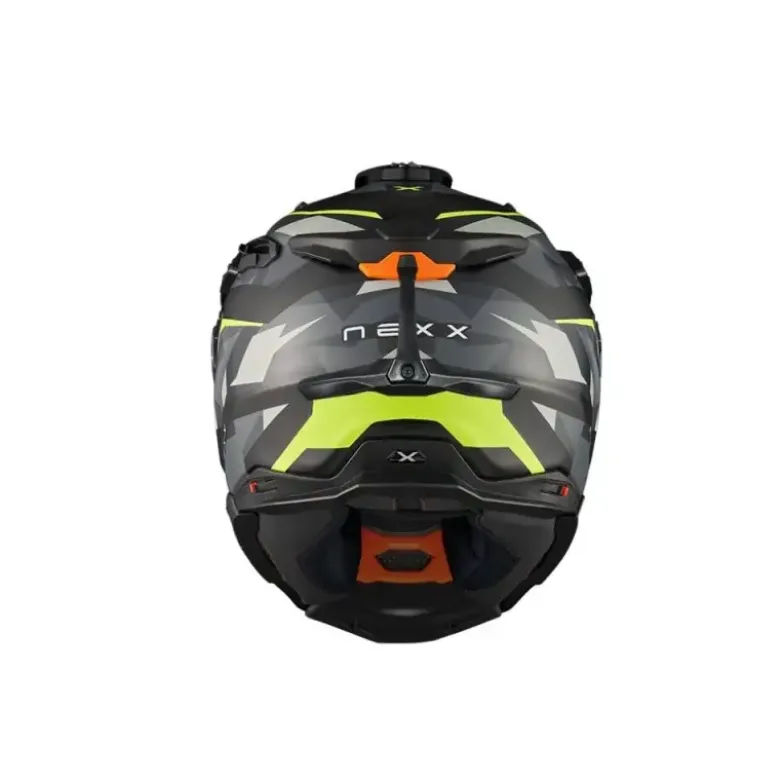 Casco Integrale Touring Nexx X.Wed 3 Trailmania Adventure Verde Neon Opaco