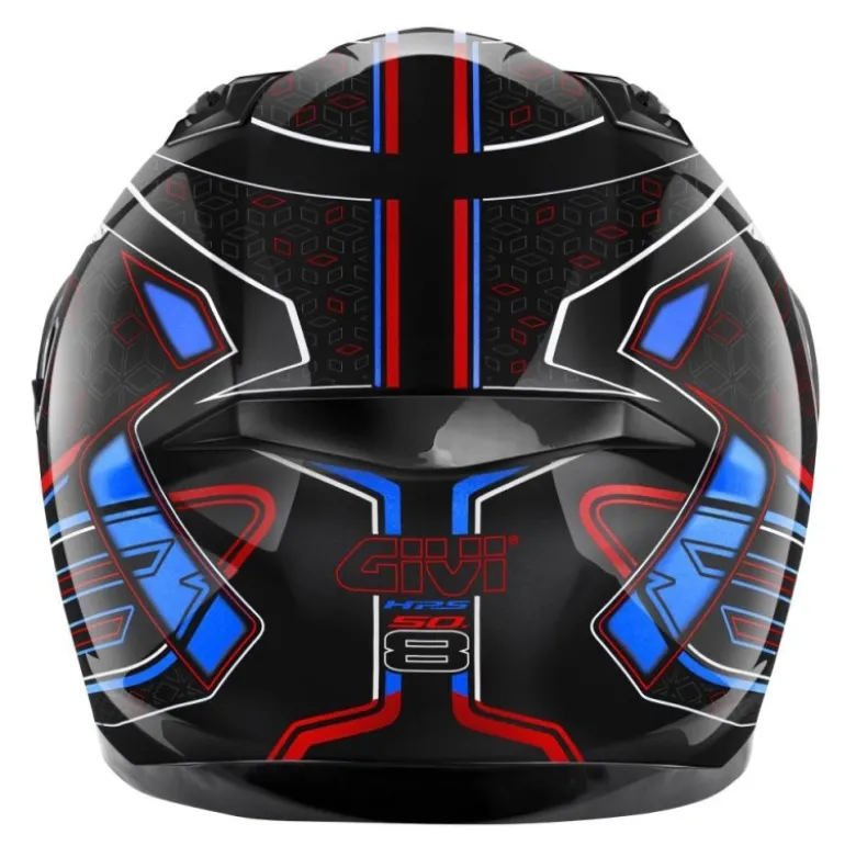 Casco Int 50.8 Mystical Nero Rosso Blu Bianco