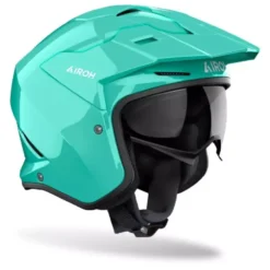 Casco Jet Airoh Kombakt Color Aquamarine Lucido