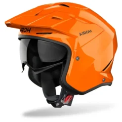 Casco Jet Airoh Kombakt Color Arancione Lucido