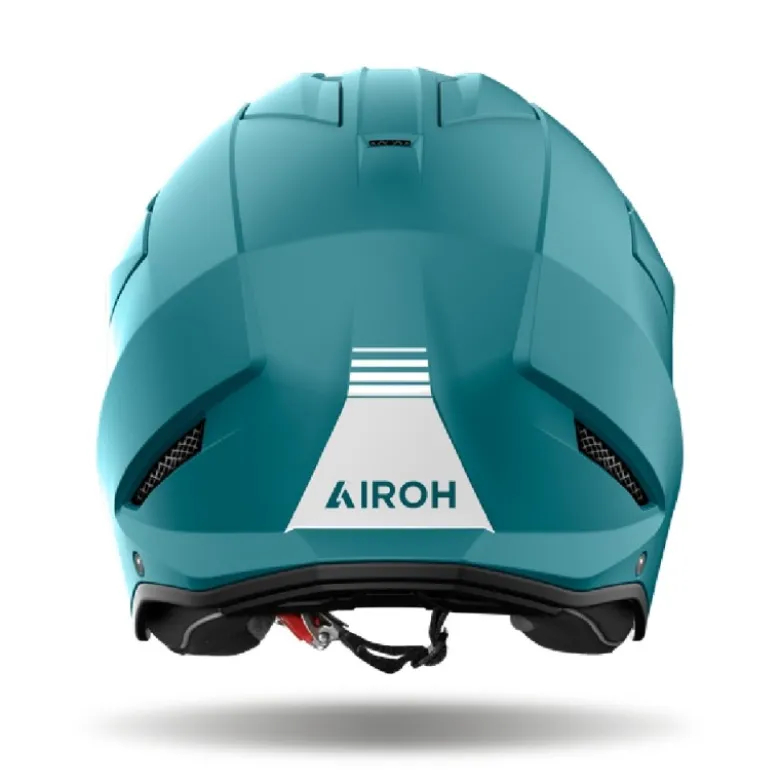 Casco Jet Airoh Kombakt Color Verde Petrolio Opaco
