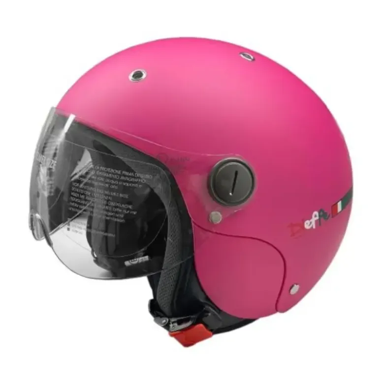 Casco Jet Bambino Dieffe DF44 Fucsia Opaco