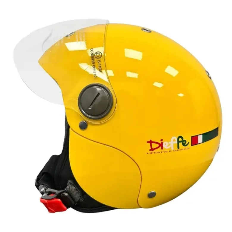 Casco Jet Bambino Dieffe DF44 Giallo