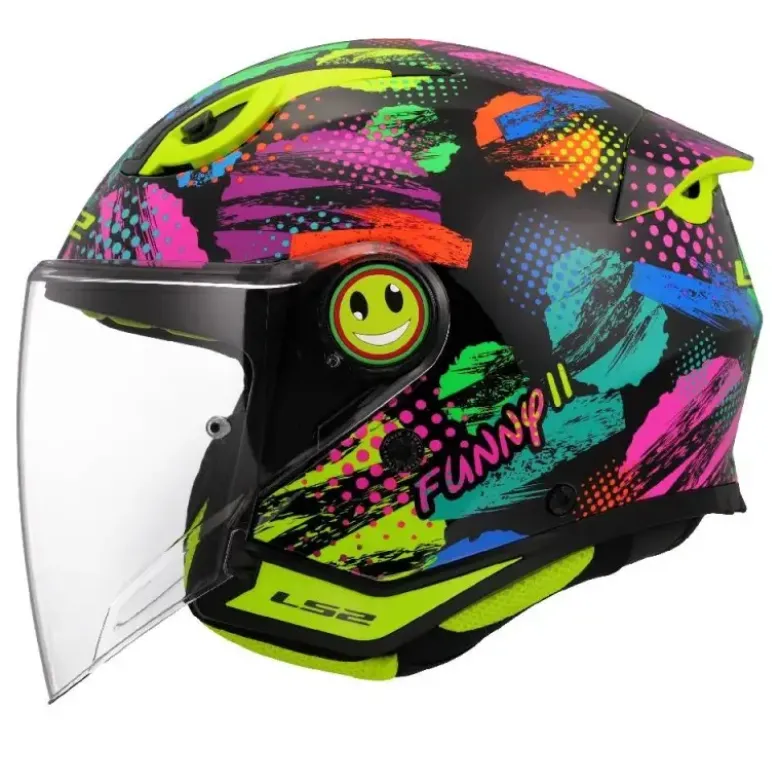 Casco Jet Bambino Ls2 OF622 Funny II Joy Nero