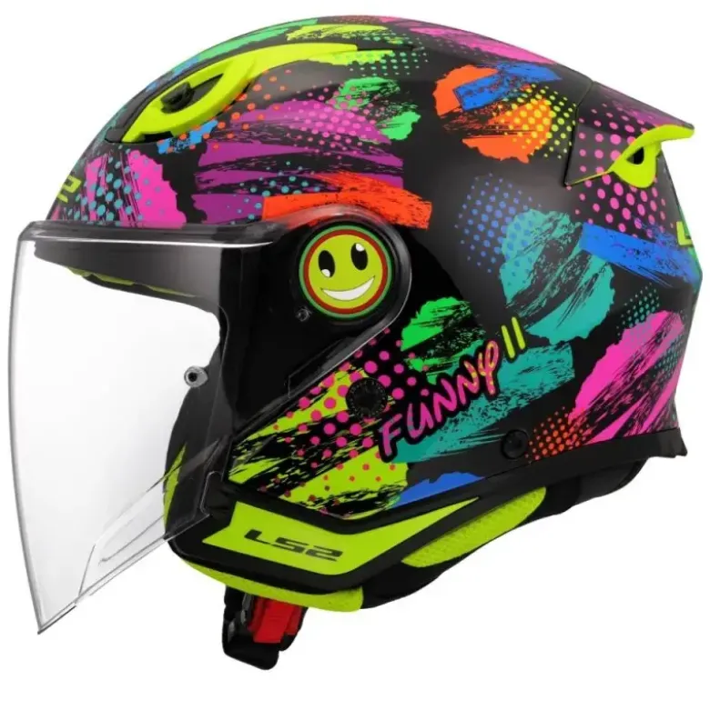 Casco Jet Bambino Ls2 OF622 Funny II Joy Nero