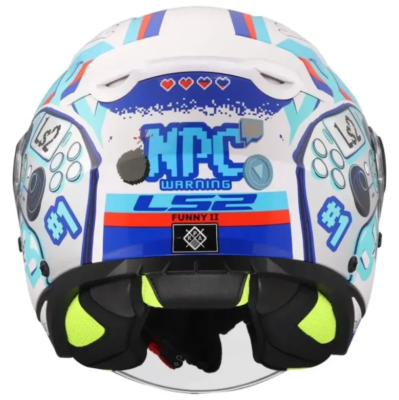 Casco Jet Bambino Ls2 OF622 Funny II Next Level Bianco Lucido